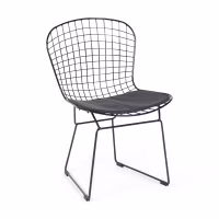 Silla de comedor en acero negro Berta FURNMOD - 1