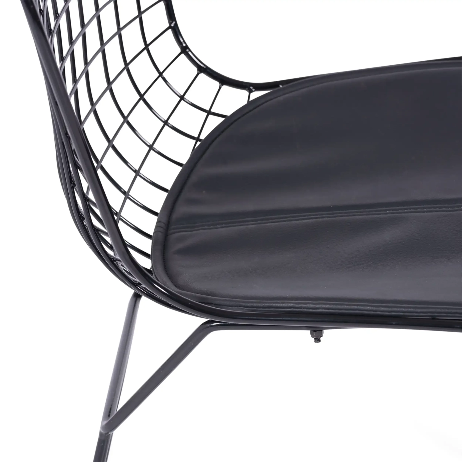 Berta black steel dining chair Berta FURNMOD - 2