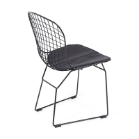 Silla de comedor en acero negro Berta FURNMOD - 7