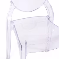 Chaise de salle à manger transparente Lousiana FURNMOD - 4