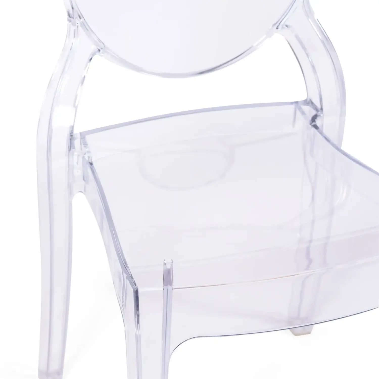 Chaise de salle à manger transparente Lousiana FURNMOD - 4