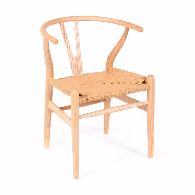 Réplica de la silla Wishbone CH24 de alta gamma