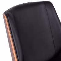 Chaise de bureau en cuir italien et bois de noyer Nordic Nest Dream - 4