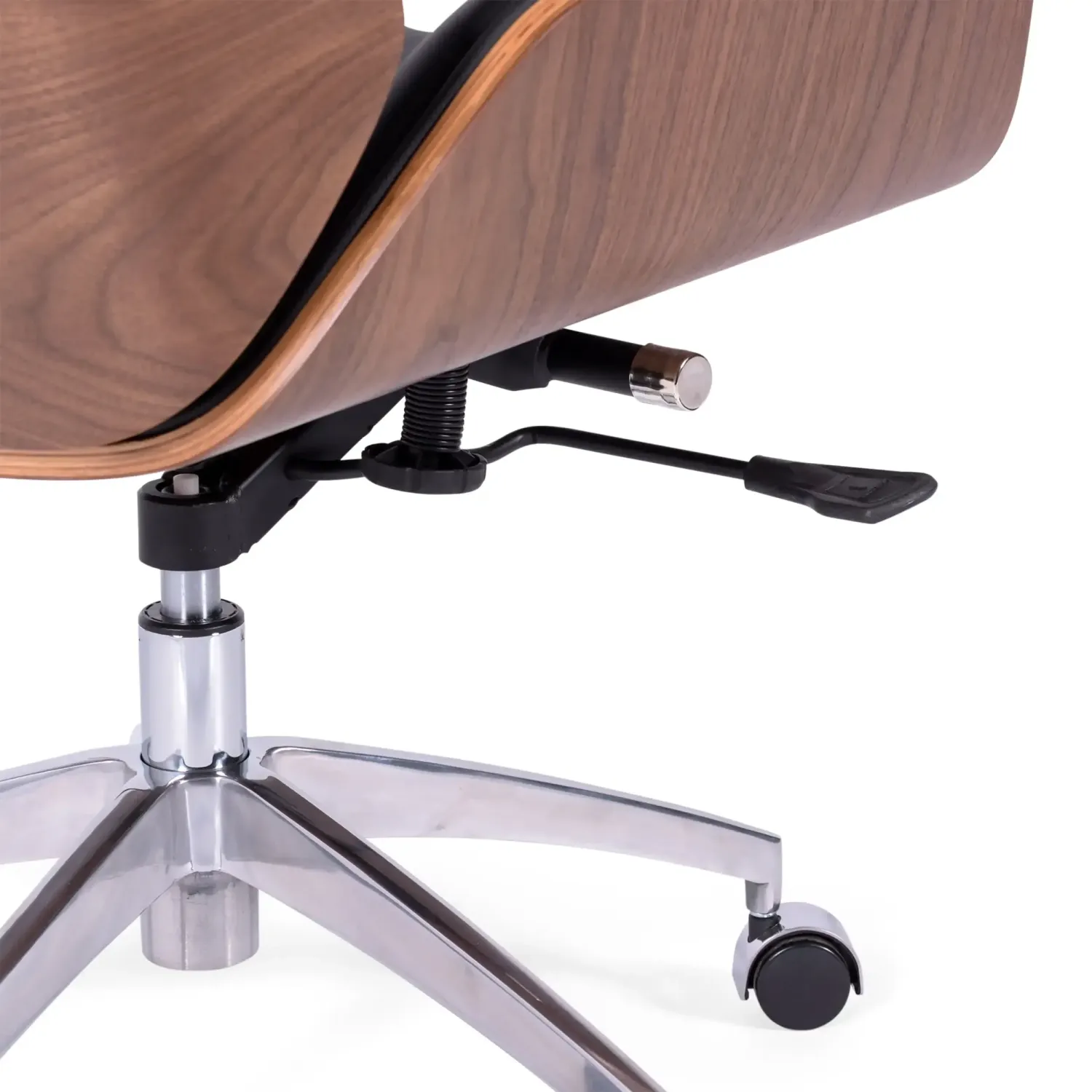 Chaise de bureau en cuir italien et bois de noyer Nordic Nest Dream - 10