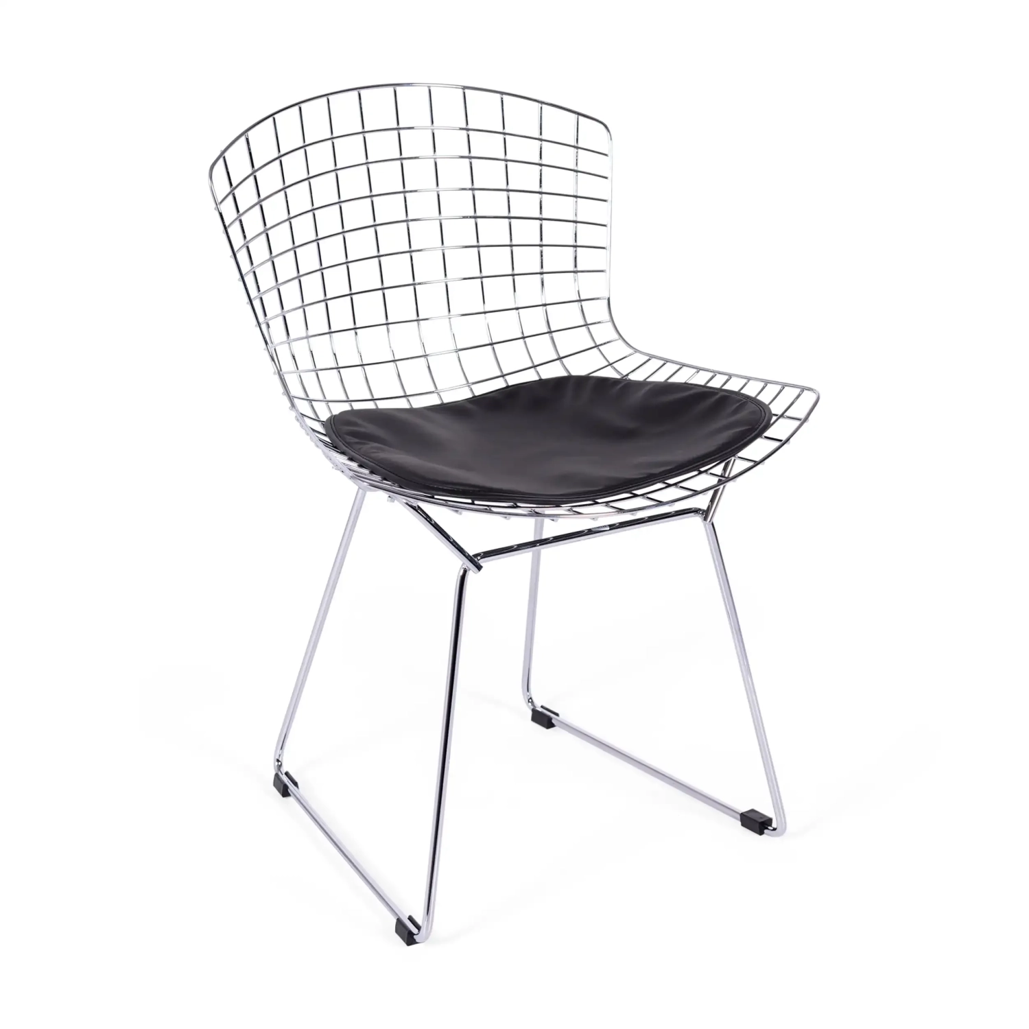 Replik Stuhl Bertoia "High Quality" aus verchromtem Stahl von dem berühmten Designer Hans J. Wegner