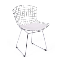 Replica Chair Bertoia "High Quality" in Chromed Steel by the famous designer Hans J. Wegner