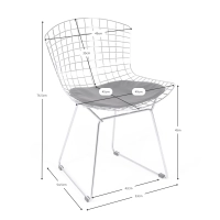 HQ Chrome Bertoia -tuolikopio - metallituolit - designhuonekalut