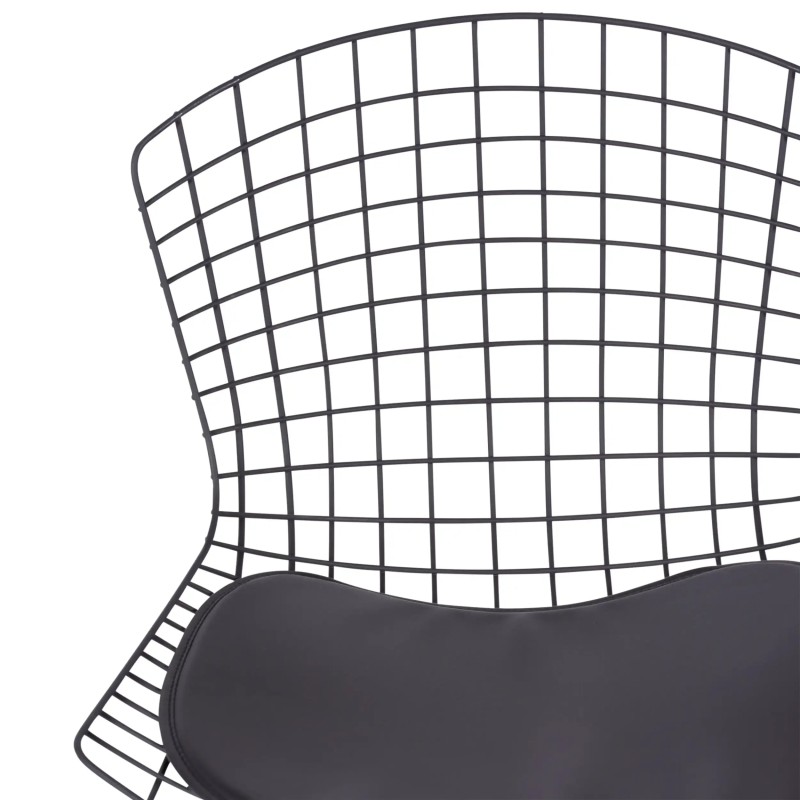 Bertoia Chair in Black Steel Replica - Metal Chairs - Mueble Design