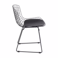 Réplique Chaise Bertoia in Noir - Chaise industrielle - MeublesConcept