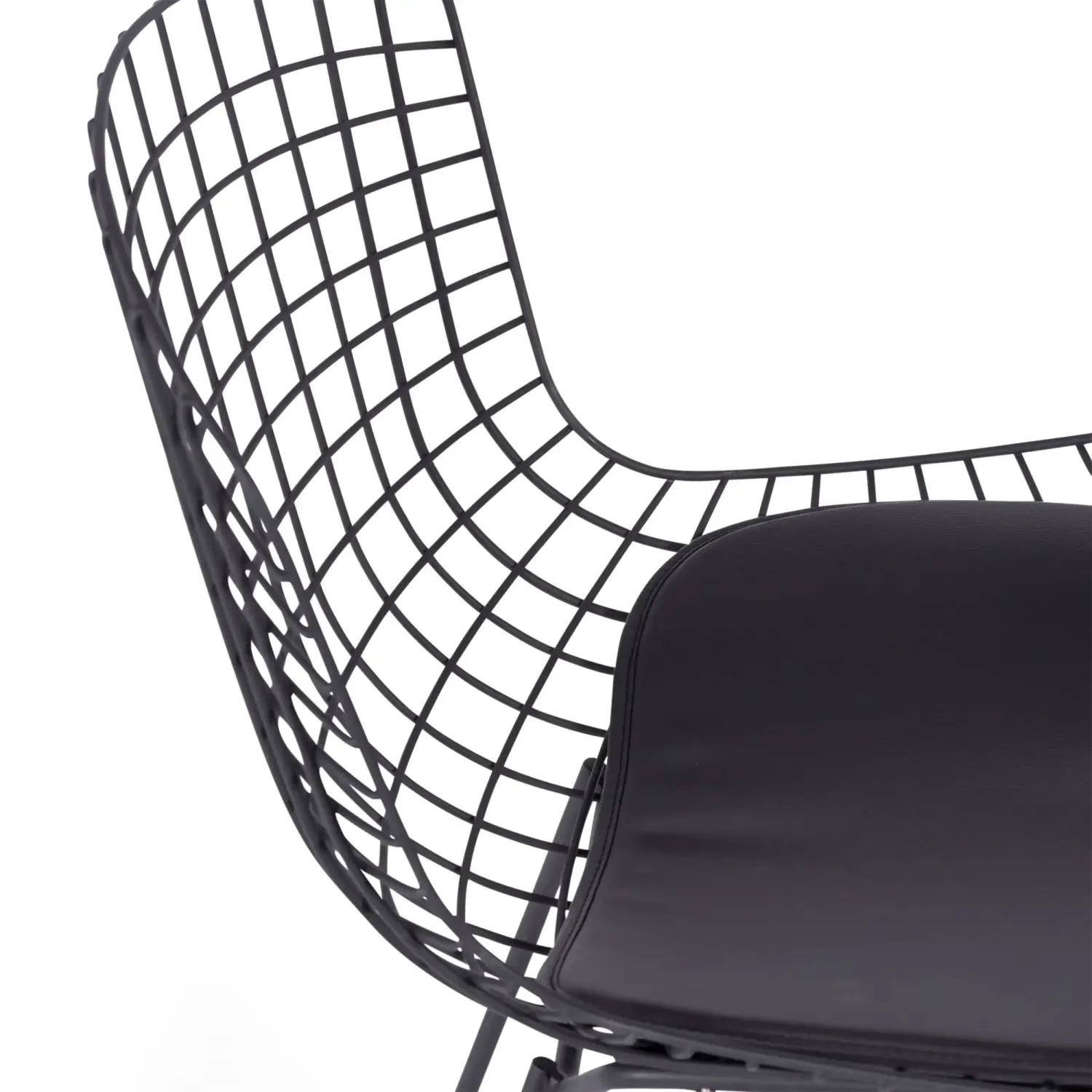 Réplique Chaise Bertoia in Noir - Chaise industrielle - MeublesConcept