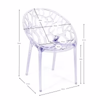 Chaise en cristal transparente - Chaises de jardin - Meubles Concept