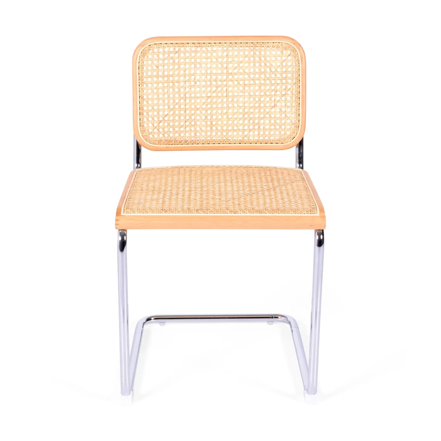 Krzesło Cesca niedrogie krzesło wykonane ze stali, buku i rattanu 🪑 | Mueble Design