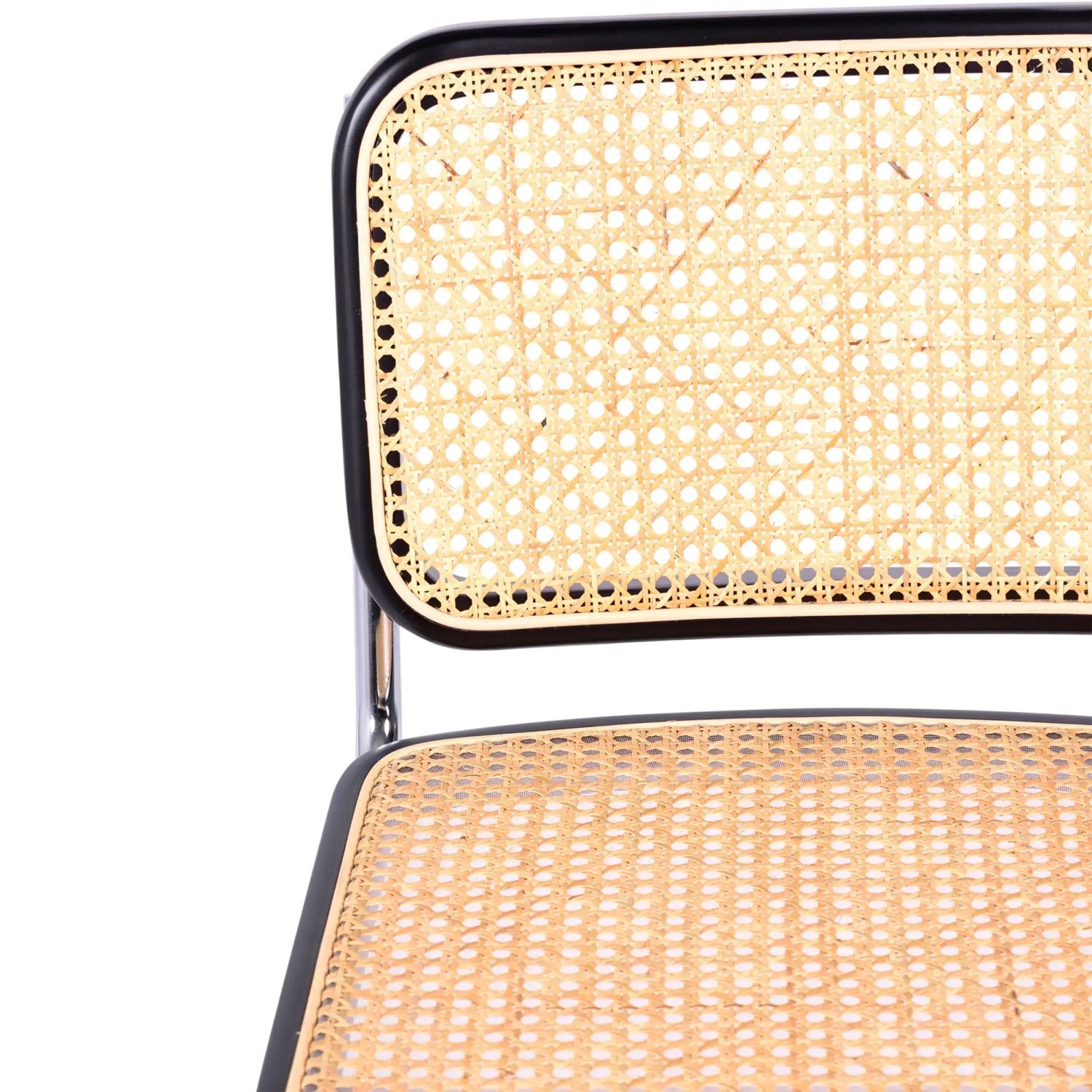 Silla Cesca económica en acero, haya y ratán 🪑  | Mueble Design