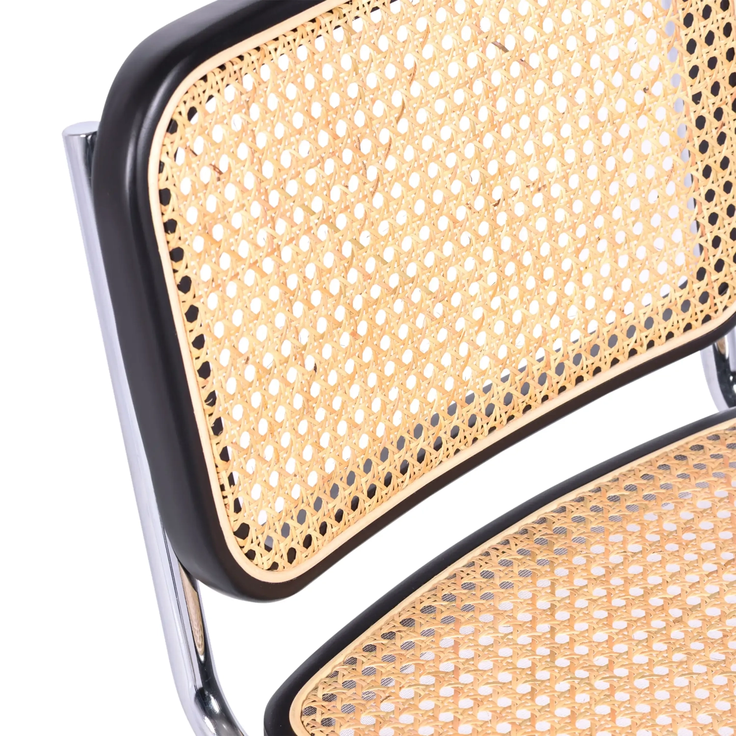 Krzesło Cesca niedrogie krzesło wykonane ze stali, buku i rattanu 🪑 | Mueble Design