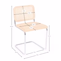 Chaise Cesca Chaise bon marché en acier, hêtre et rotin 🪑 | Mueble Design