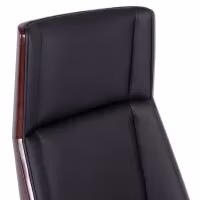 Chaise de bureau Nordic Highback en noyer et similicuir-Meubles Concept