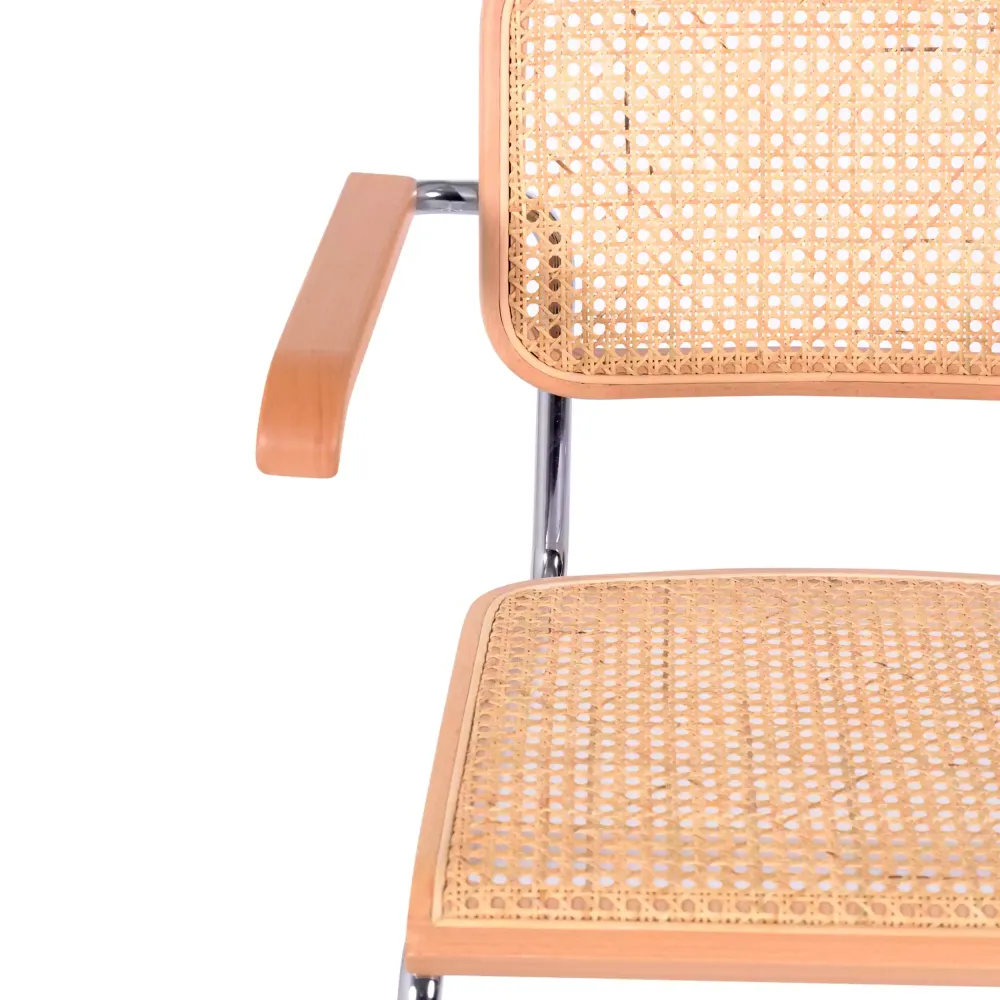 Chaise Cesca avec accoudoirs - Chaises en rotin - Meubles Concept