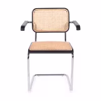 Chaise Cesca avec accoudoirs - Chaises en rotin - Meubles Concept
