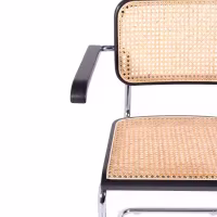 Chaise Cesca avec accoudoirs - Chaises en rotin - Meubles Concept