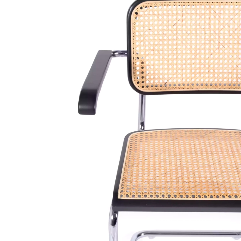 Chaise Cesca avec accoudoirs - Chaises en rotin - Meubles Concept