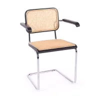 Knoll Cesca chair replica with armrests, economy version