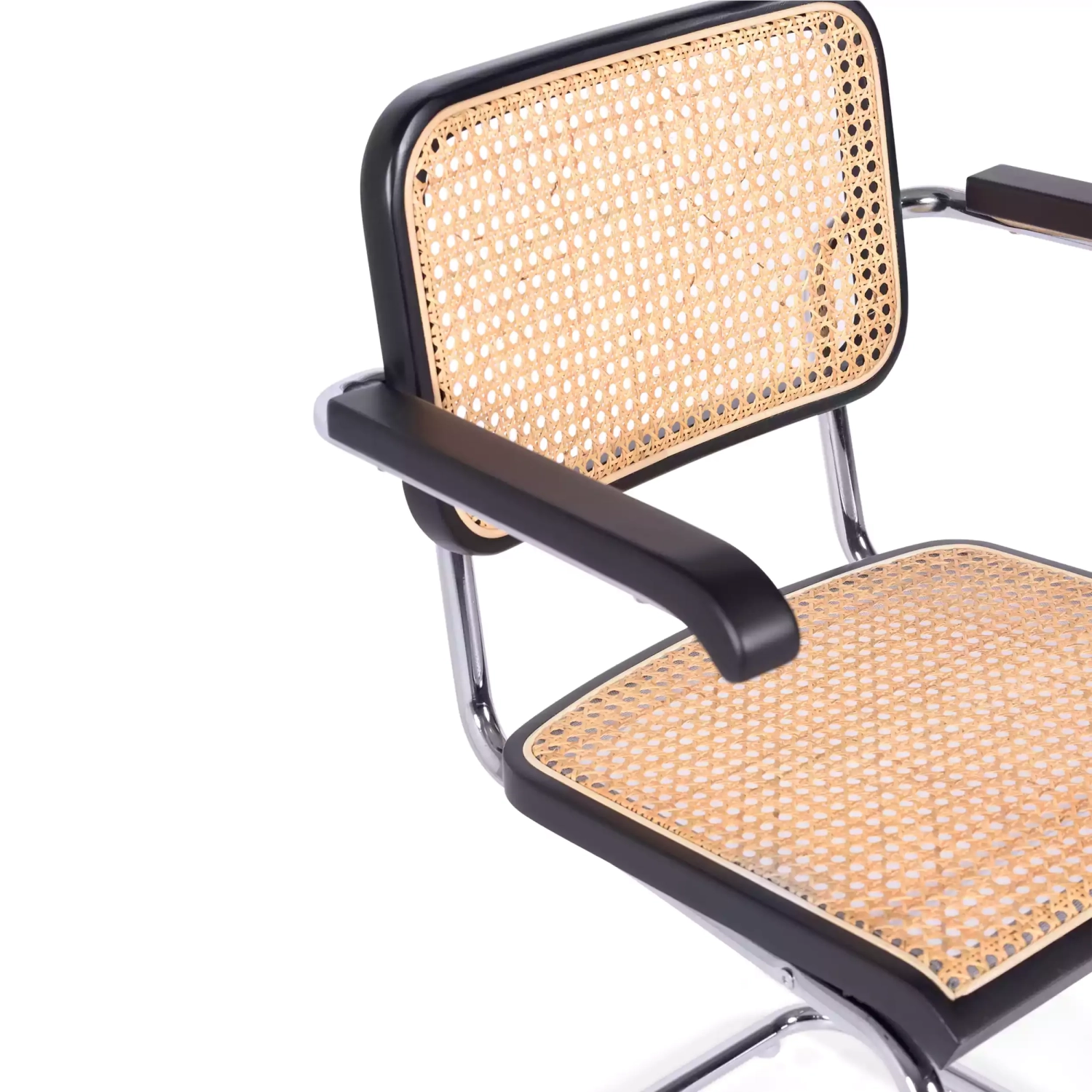 Cesca stoel met armleuningen - Rotan stoelen - Mobelarium