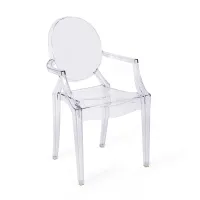 Replica della sedia Louis Ghost di Phillipe Starck