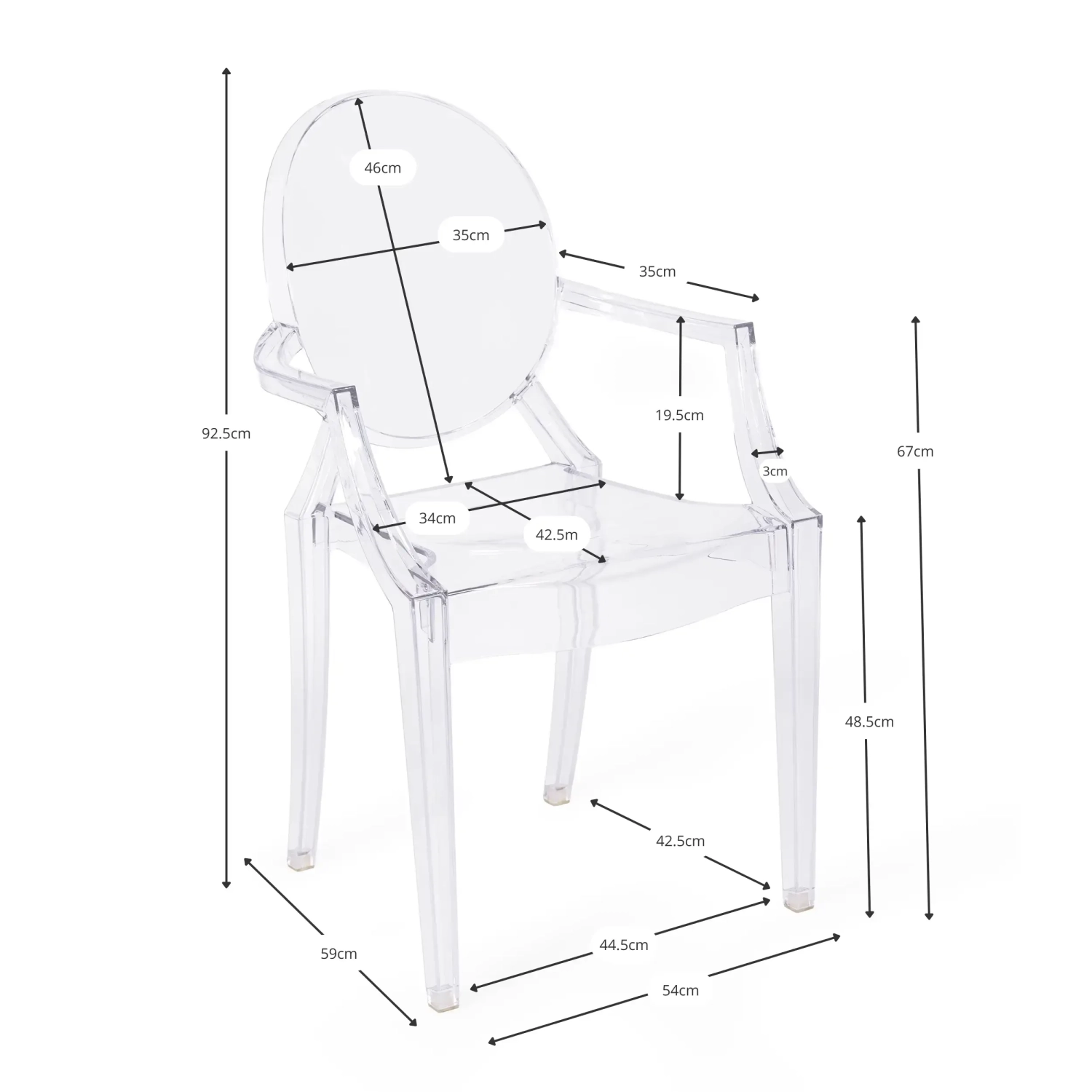 Réplica Silla Louis Ghost - Sillas de diseño | Muebledesign