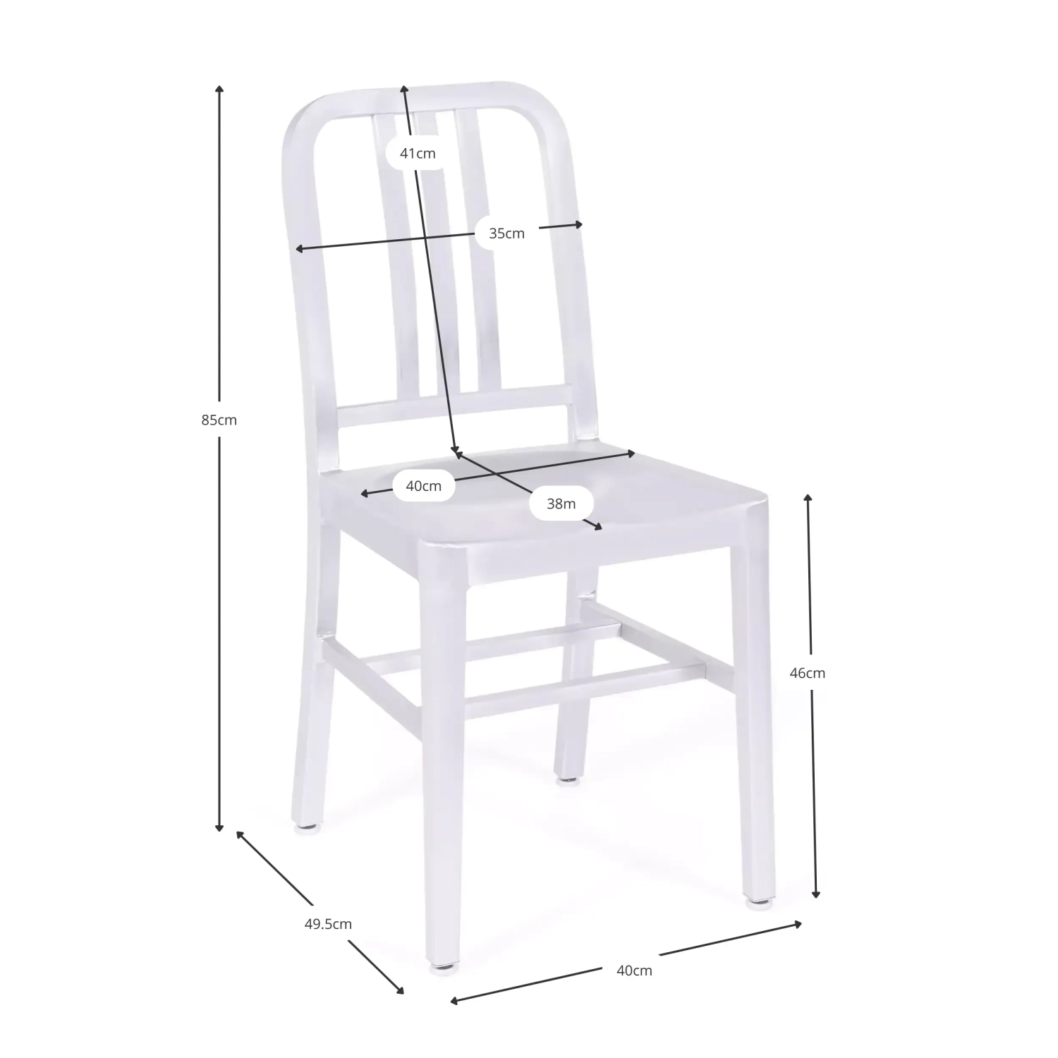 Navy replica stoel - Design Stoelen - Muebledesign