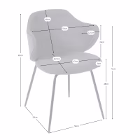 Chaise de salle à manger tapissée Hope - Chaises tapissées - Mueble Design