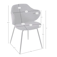 Gepolsterter Esszimmerstuhl Hope - Gepolsterte Stühle - Mueble Design
