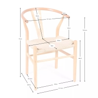 Chaise Inspiration Wishbone CH24 - Chaises en bois - Style nordique