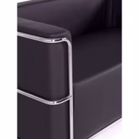 Canapé 2 places Torino en éco-cuir et acier chromé 🛋️ - Meubles Concept