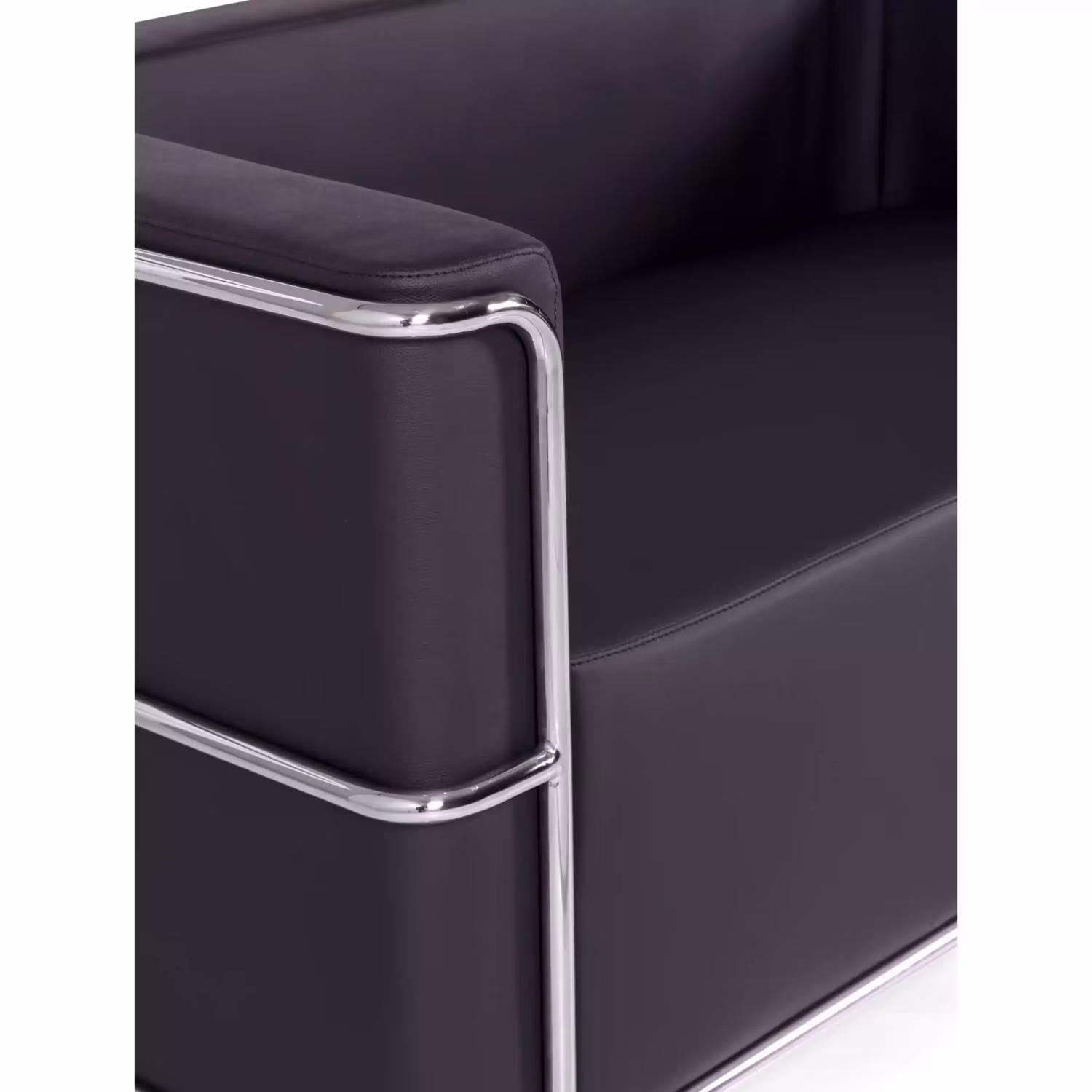 Canapé 2 places Torino en éco-cuir et acier chromé 🛋️ - Meubles Concept