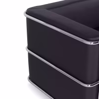 Canapé 2 places Torino en éco-cuir et acier chromé 🛋️ - Meubles Concept