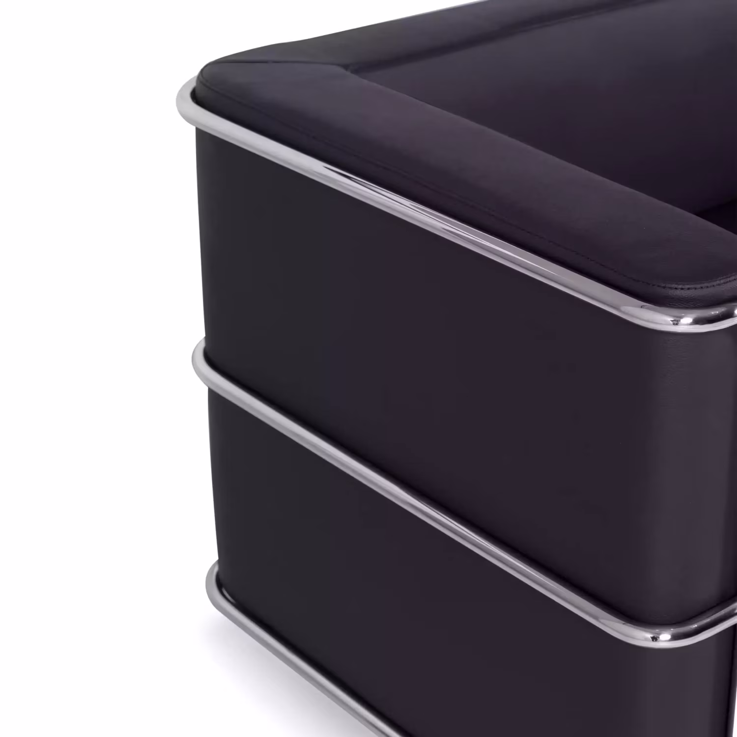 Canapé 2 places Torino en éco-cuir et acier chromé 🛋️ - Meubles Concept