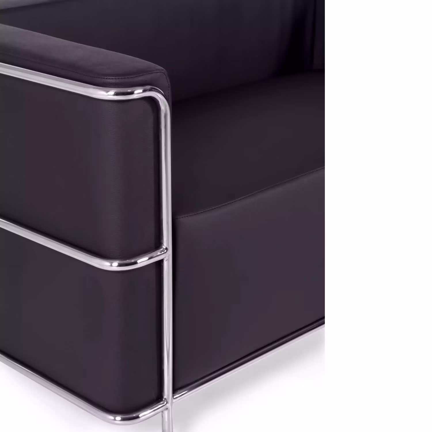 Canapé 2 places Torino en éco-cuir et acier chromé 🛋️ - Meubles Concept