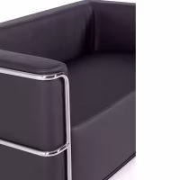 Canapé 2 places Torino en éco-cuir et acier chromé 🛋️ - Meubles Concept