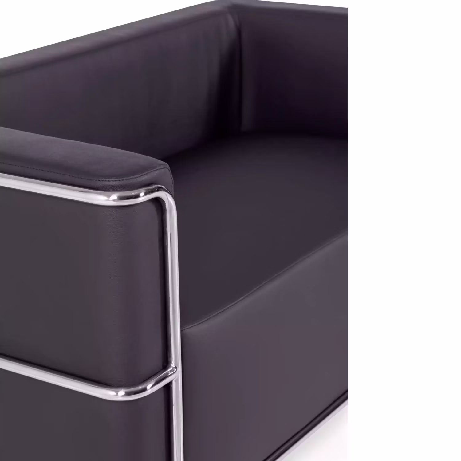 Canapé 2 places Torino en éco-cuir et acier chromé 🛋️ - Meubles Concept