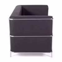 Canapé 2 places Torino en éco-cuir et acier chromé 🛋️ - Meubles Concept
