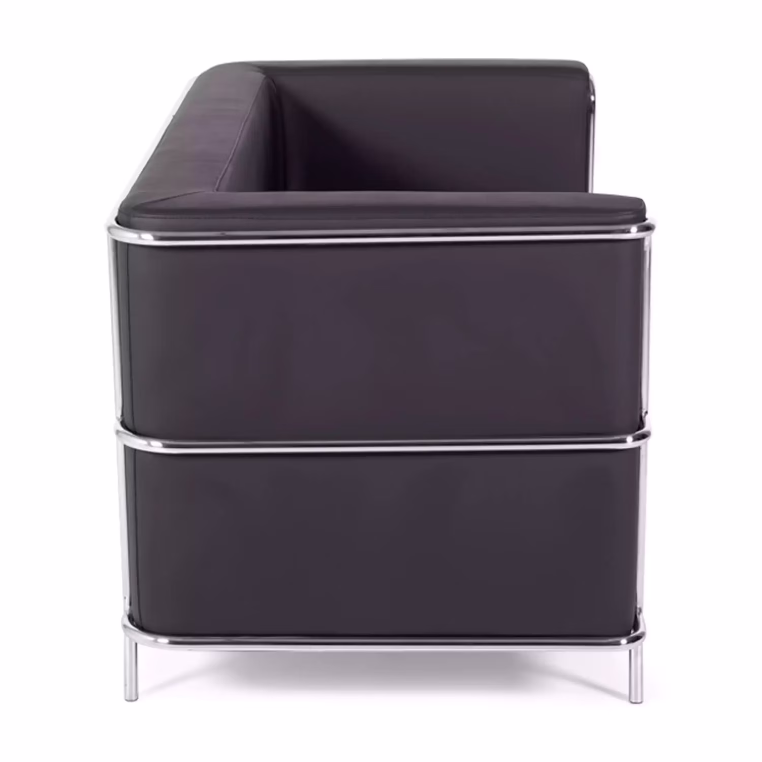 Canapé 2 places Torino en éco-cuir et acier chromé 🛋️ - Meubles Concept