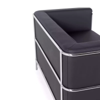 Torino 2-istuttava sohva eko-nahkaa ja kromattua terästä 🛋️ - Mobelarium