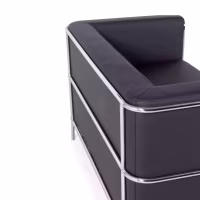 Canapé 2 places Torino en éco-cuir et acier chromé 🛋️ - Meubles Concept