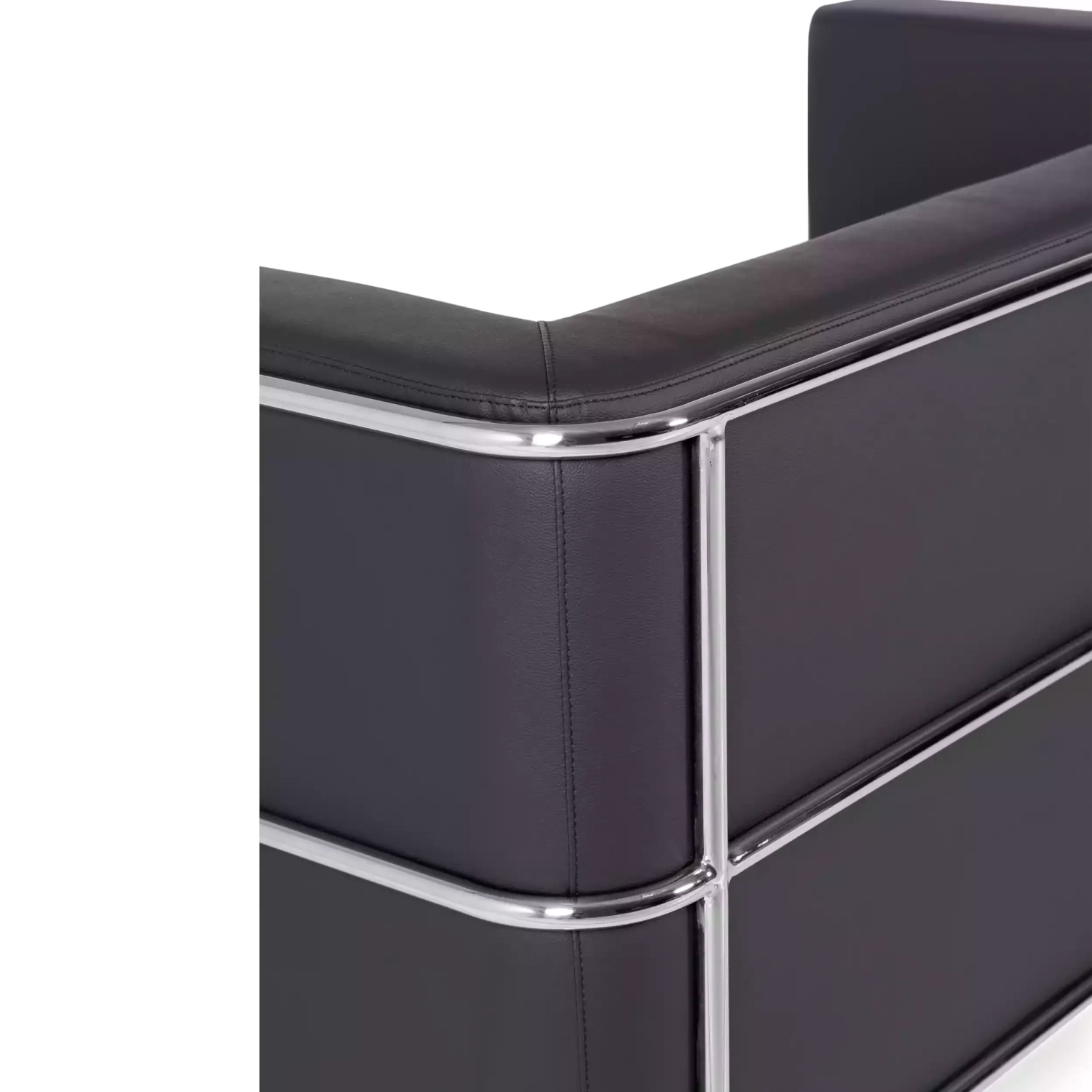 Sofá Torino 2 plazas en polipiel y acero cromado 🛋️ - Mueble Design