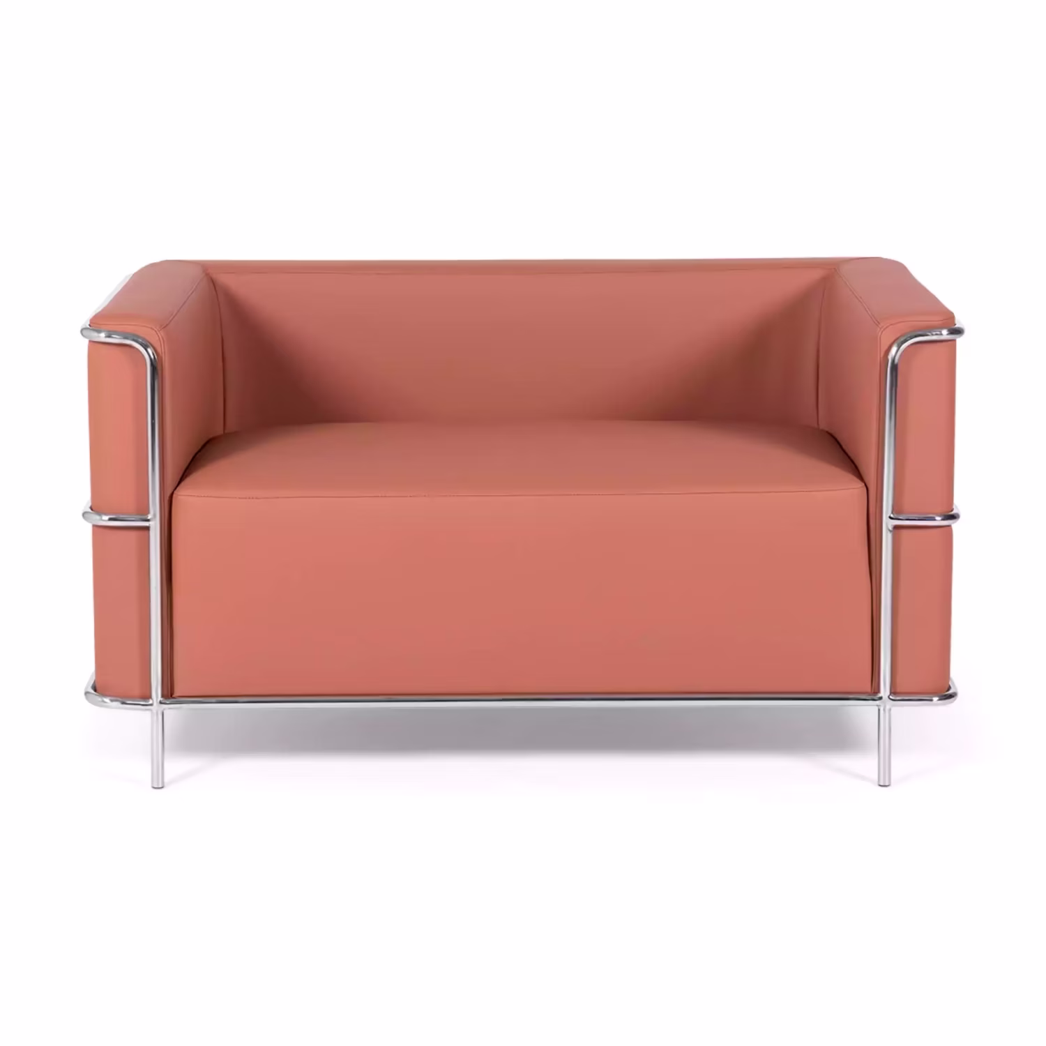 Canapé 2 places Torino en éco-cuir et acier chromé 🛋️ - Meubles Concept