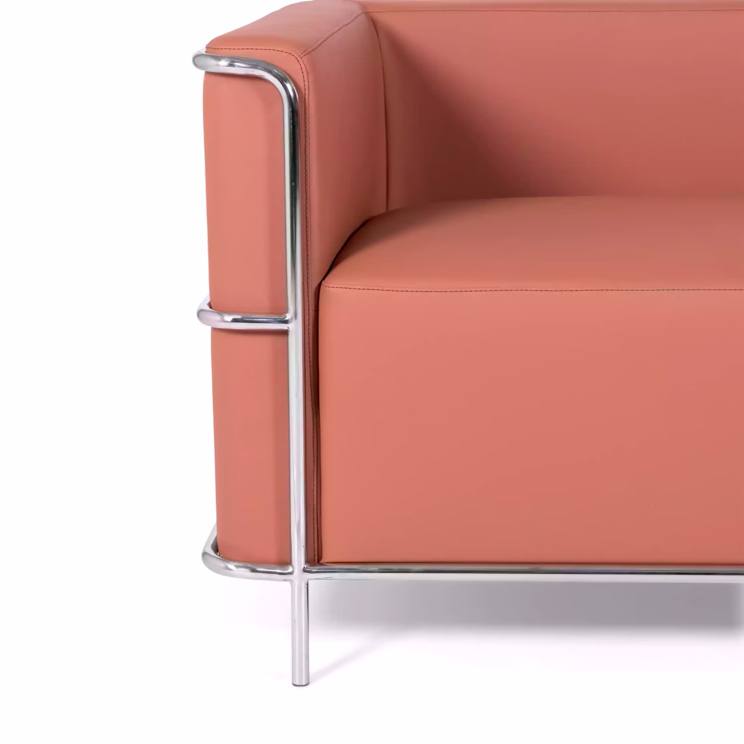 Canapé 2 places Torino en éco-cuir et acier chromé 🛋️ - Meubles Concept