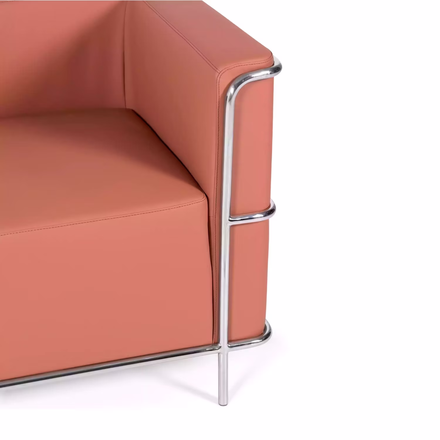 Canapé 2 places Torino en éco-cuir et acier chromé 🛋️ - Meubles Concept