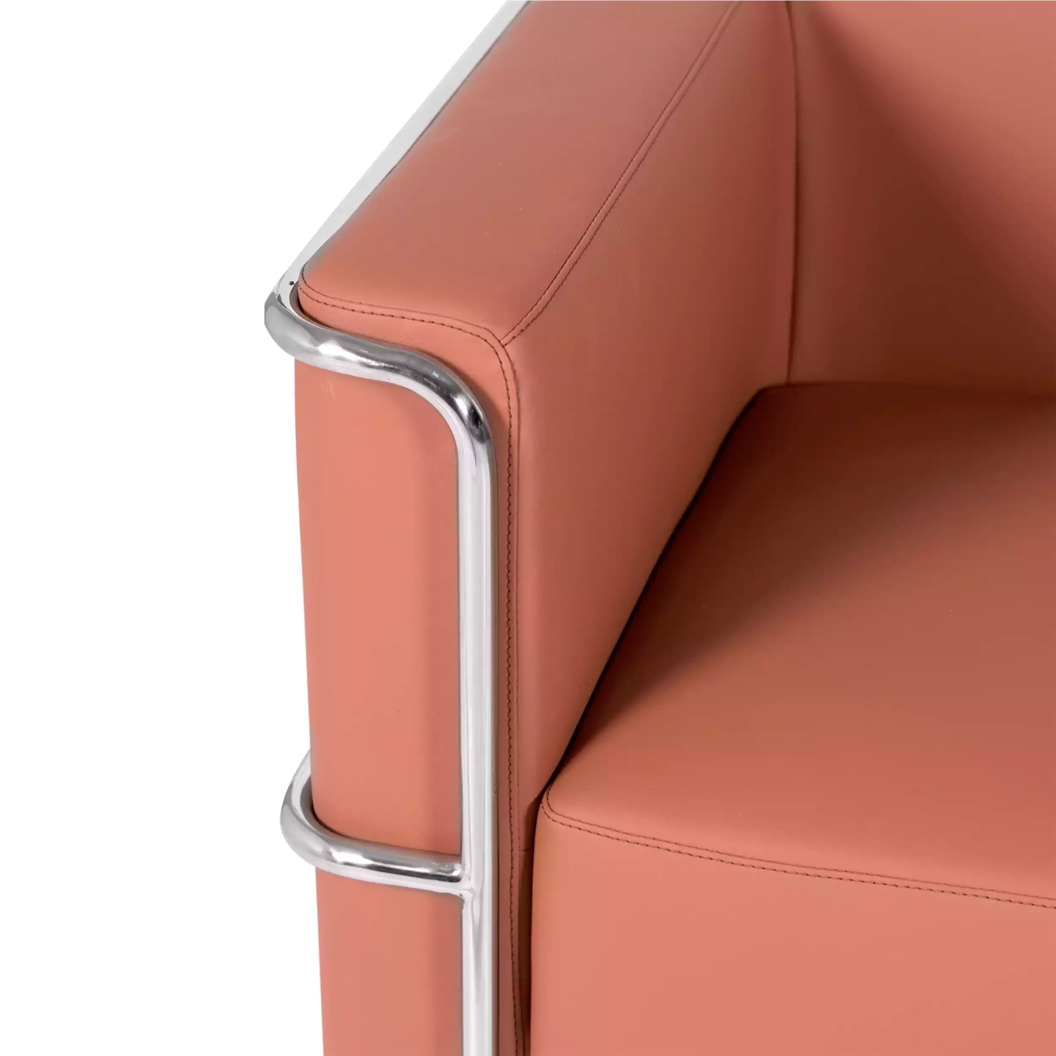 Dvoumístná pohovka Torino z ekokůže a chromované oceli 🛋️ - Mobelarium