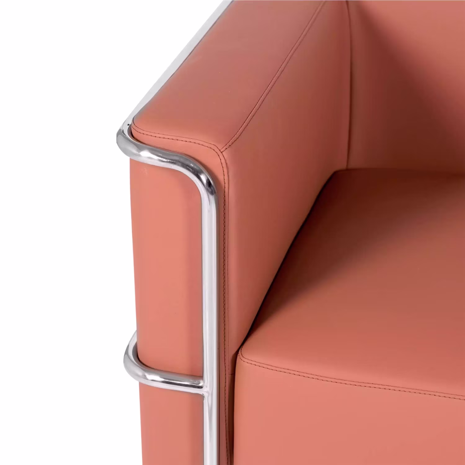Canapé 2 places Torino en éco-cuir et acier chromé 🛋️ - Meubles Concept