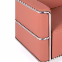 Canapé 2 places Torino en éco-cuir et acier chromé 🛋️ - Meubles Concept